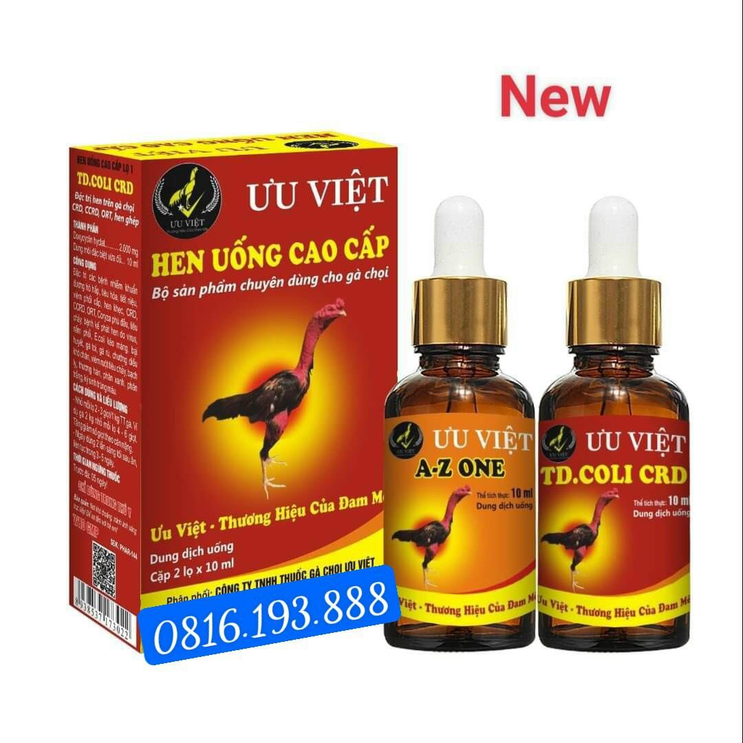 Hen uống ưu việt - th.uốc gà chọi ưu việt