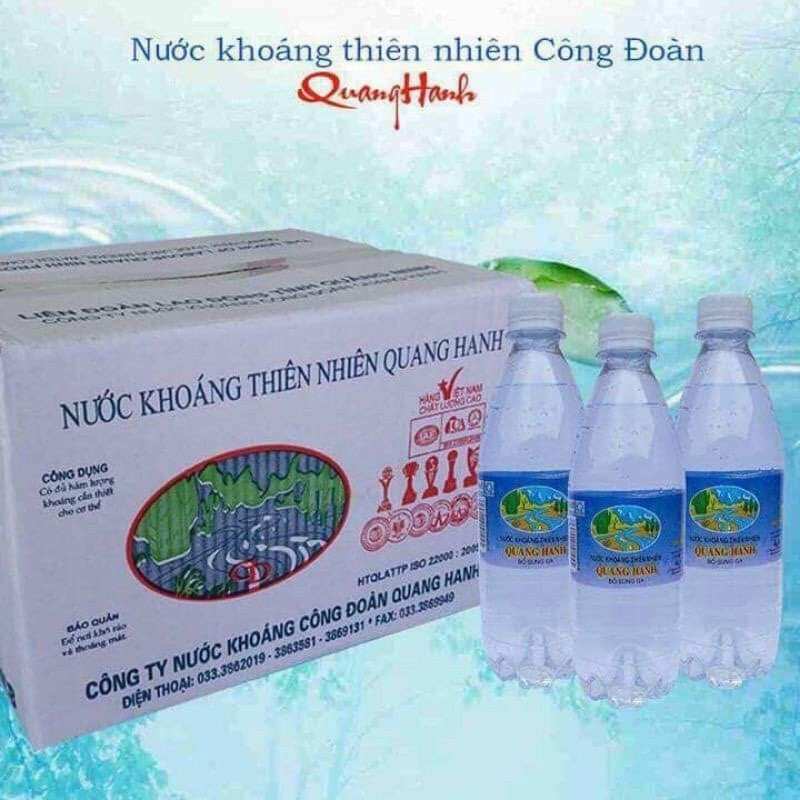 Nước khoáng Quang Hanh có ga - thùng 20 chai