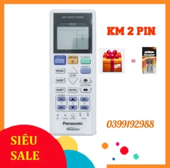 Điều khiển điều hòa PANASONIC 2 chiều