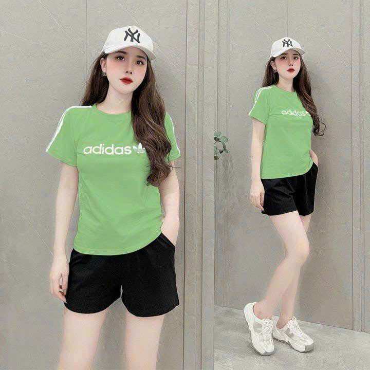 SÉT BỘ NỮ NGẮN THUN COTTON THÊU CAO CẤP