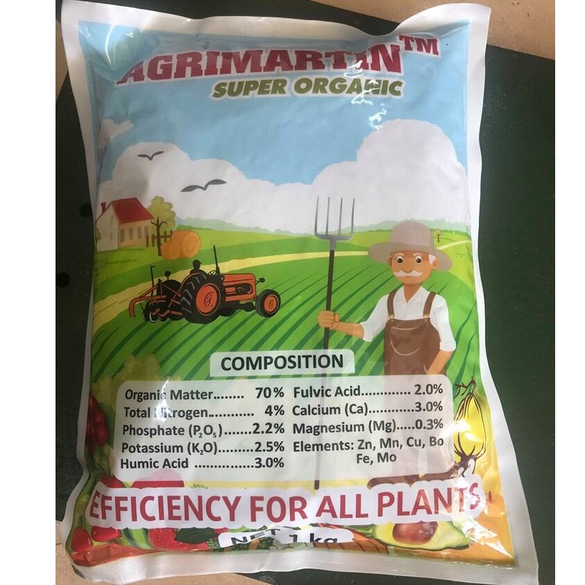 Phân hữu cơ sinh học Agrimartin Super Organic 1kg