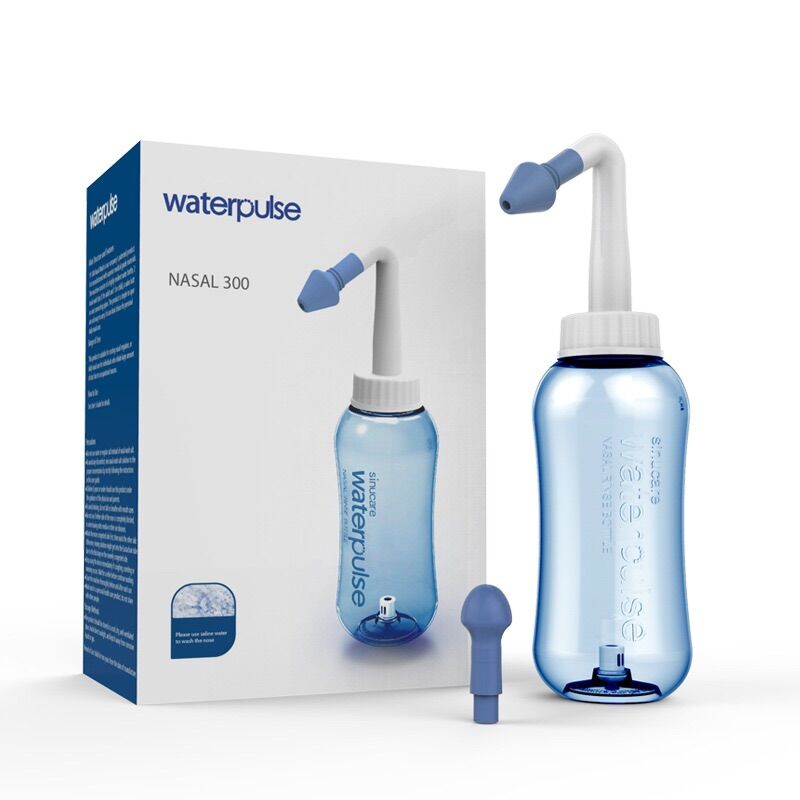 Bình Rửa Mũi - Bình Làm Sạch Mũi Water Plus 300ml Có 2 Đầu Rửa Cho Người Lớn Và Trẻ Em Tiện Lợi Cho Gia Đình