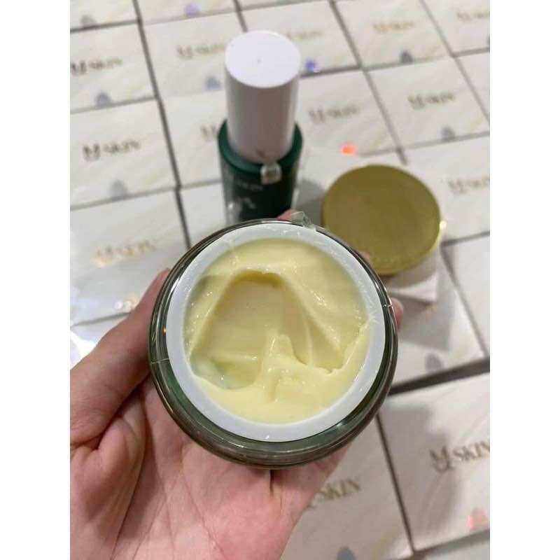Combo cao mụn sâm vàng + sữa rửa mặt nhân sâm Mqskin