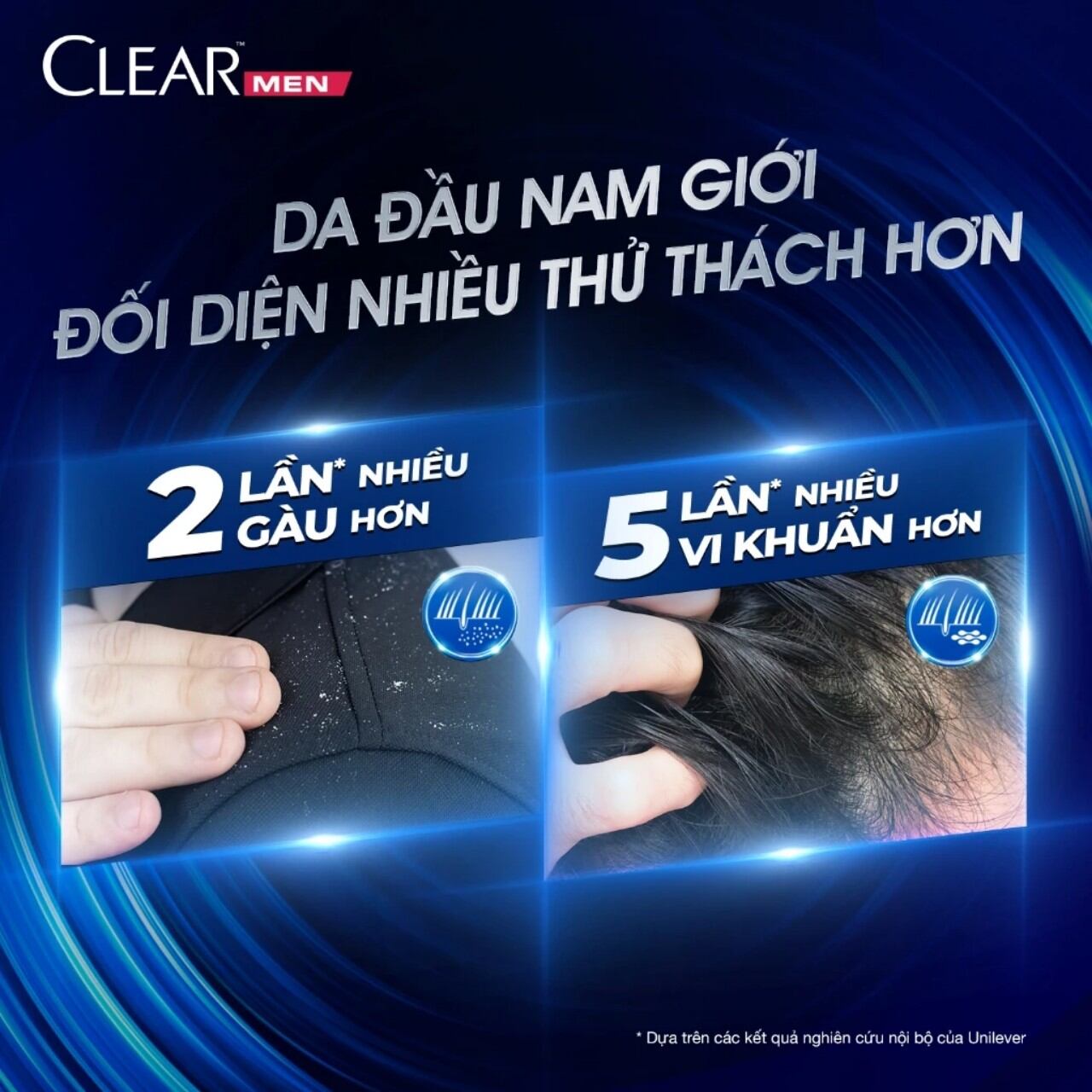 Dầu gội đầu Clear men 900g