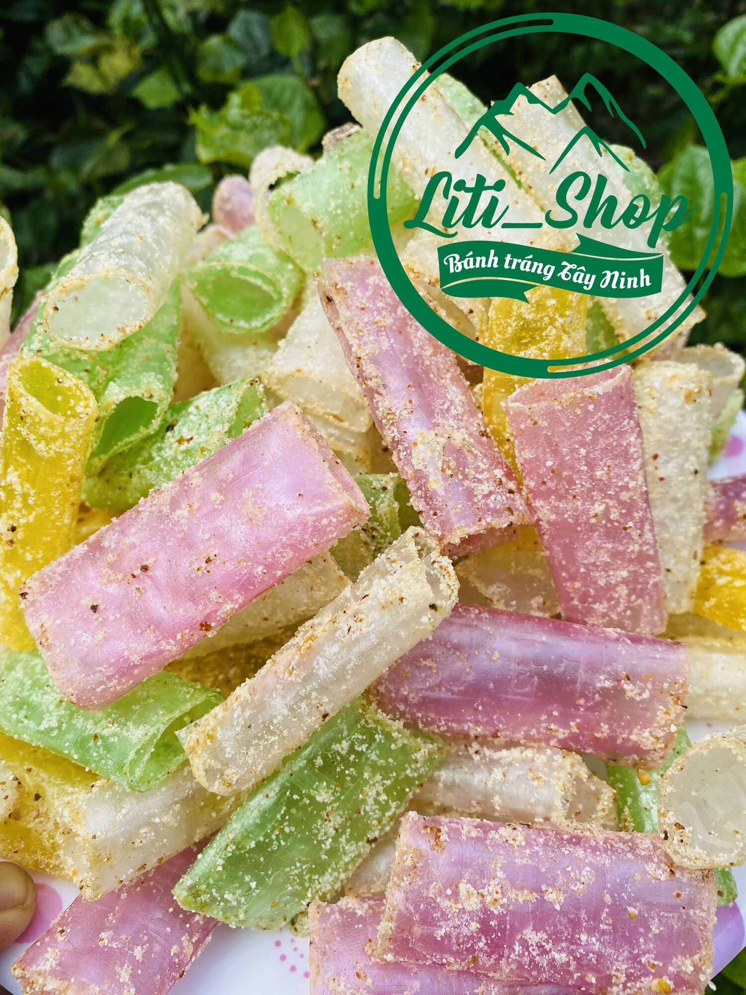 Bánh tráng cuộn Hạnh nhân 4 màu [500Gr]