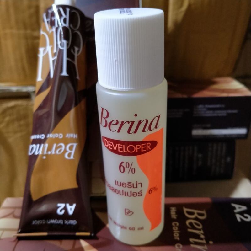 Combo 12 thuốc nhuộm tóc Berina A1 -Đen A2-Nâu đen