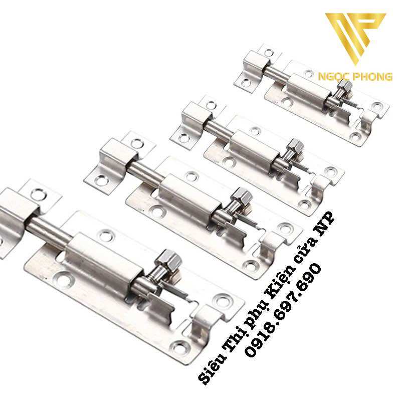 Chốt inox cửa tủ - cửa sổ - Chốt mini bản lớn