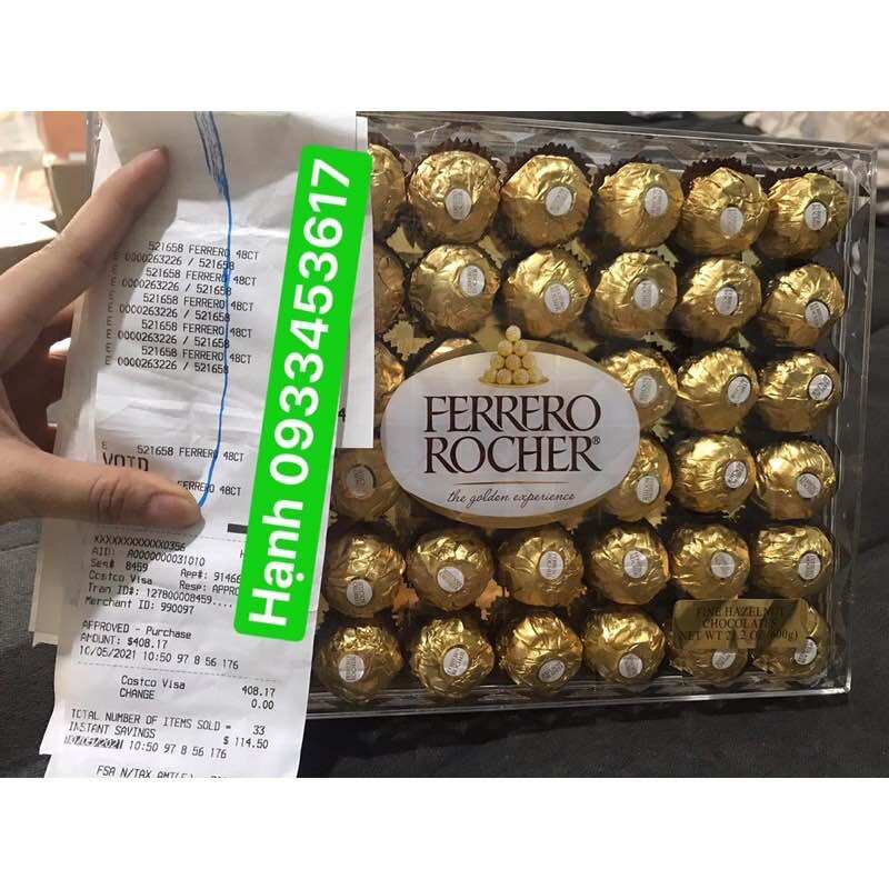 Chocolate Rocher 48 viên của Mỹ sô cô la Rocher
