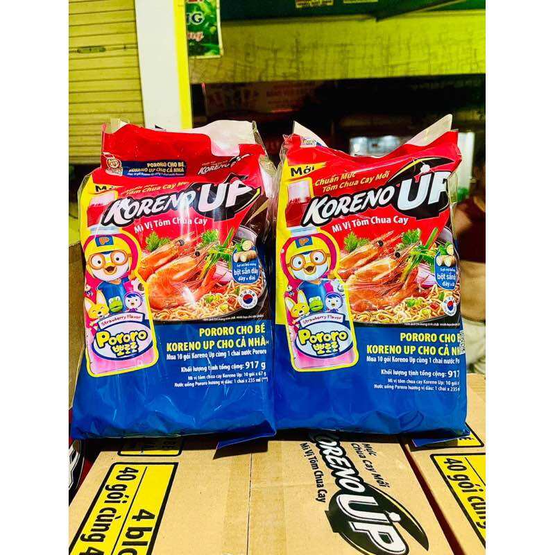 1 Gói Mì Tôm KORENO UP Vị Tôm Chua Cay 67g [ Siêu Ngon ạ ]