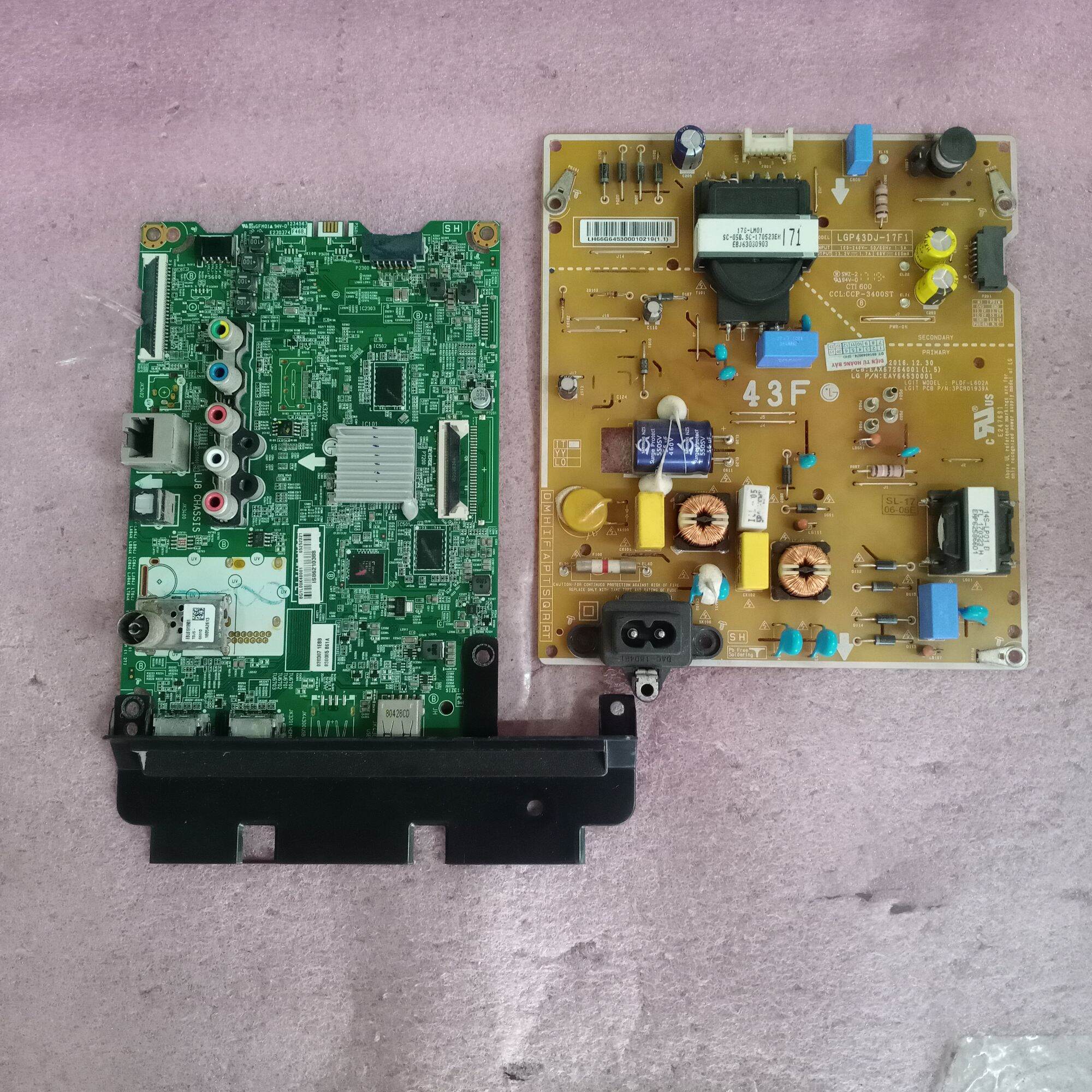 Bo mạch tivi lg 43lk5700pta,bo nguồn,tcon,wifi, mắt nhận