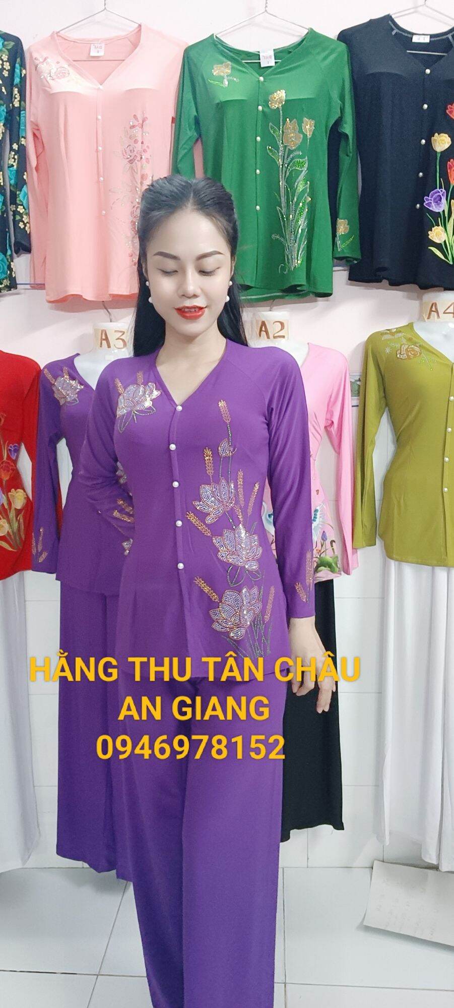 BỘ BÀ BA ĐÍNH ĐÁ BÔNG LÚA (BÁN CẢ BỘ ÁO QUẦN CÙNG MÀU)