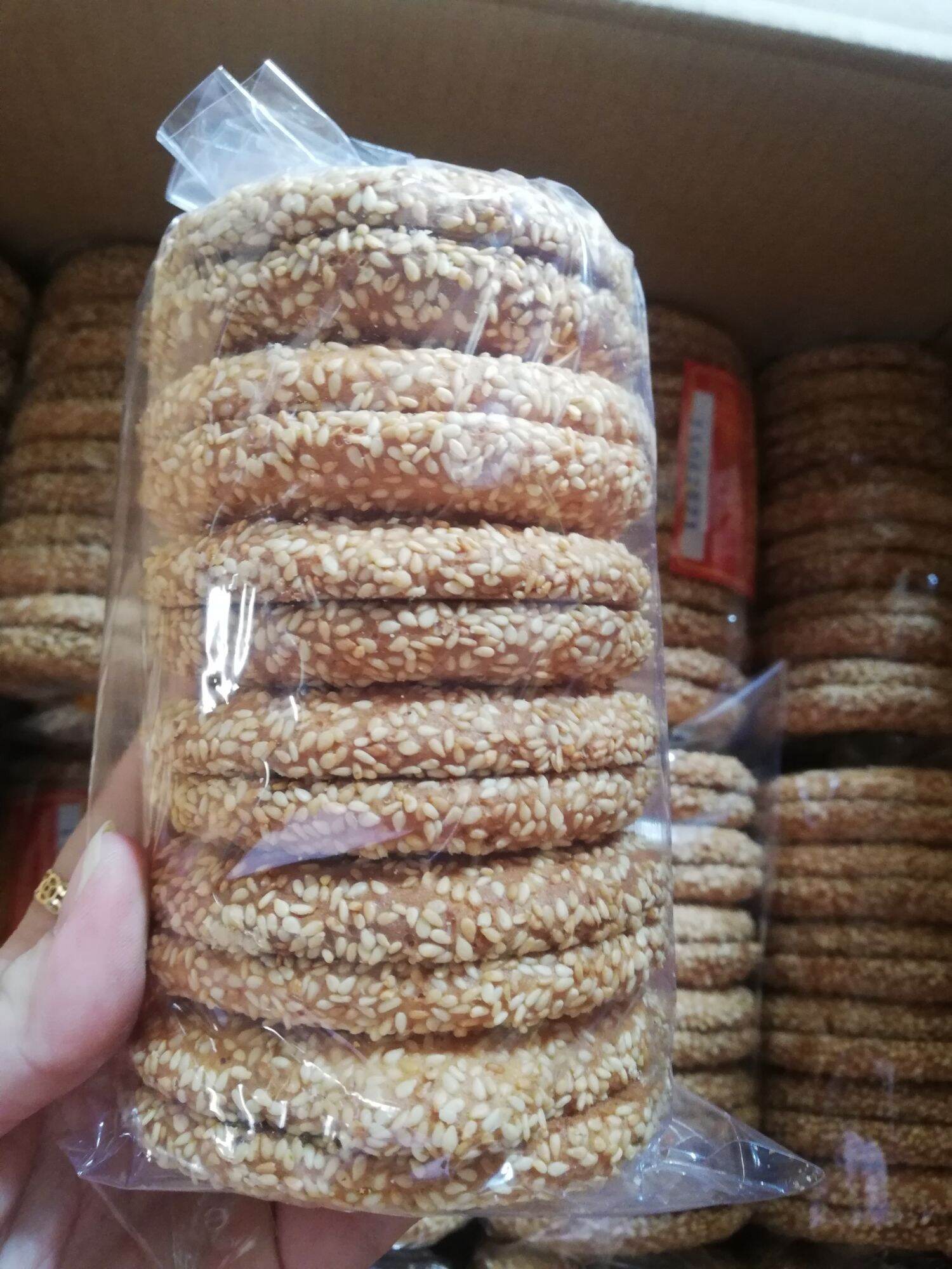 Bánh vòng mè bơ sữa combo 3 bịch ( bịch 12 cái)
