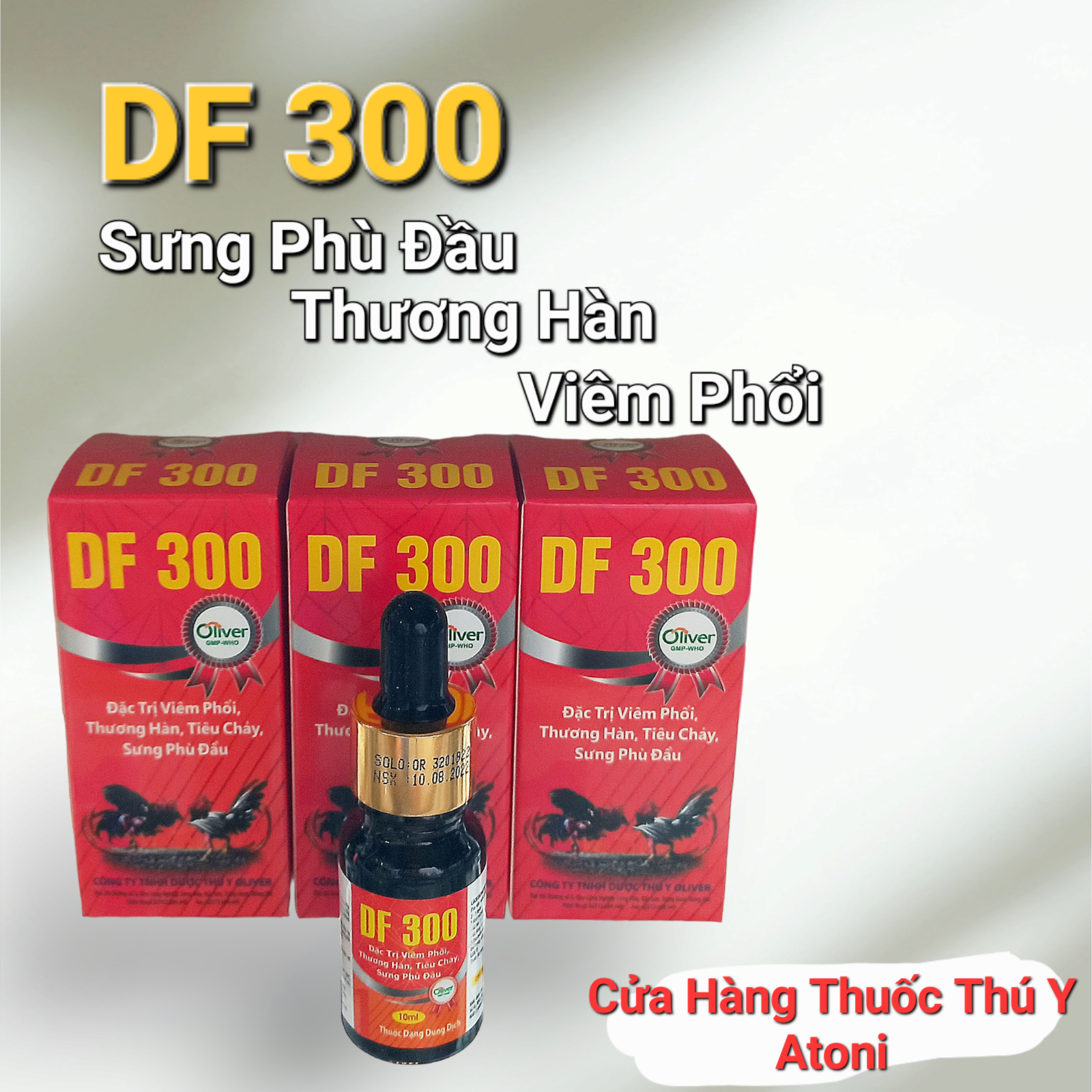 Lọ 10ml df 300 cho gà đá, chim cảnh