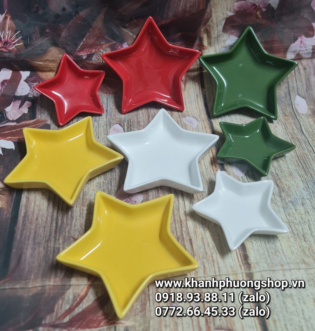 Chén chấm sứ - chén chấm sứ cao cấp hình ngôi sao
