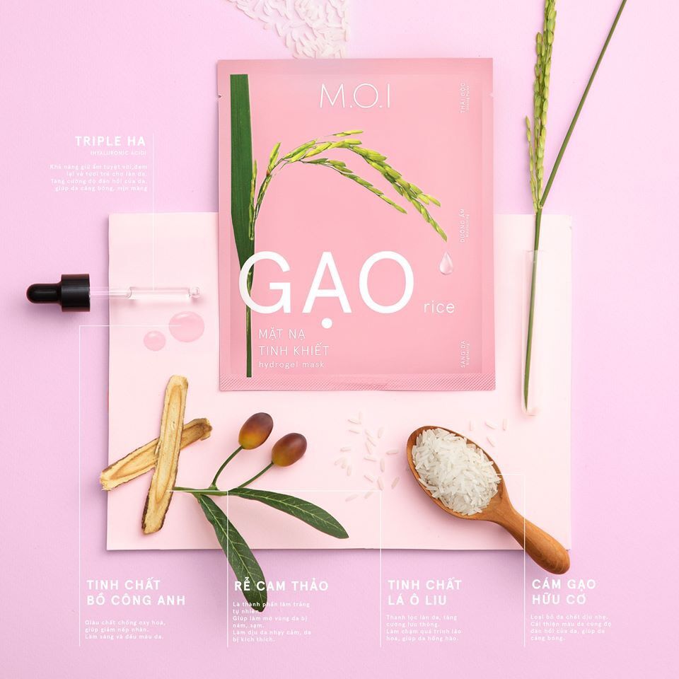 [CHÍNH HÃNG] Mặt nạ GẠO Hồ Ngọc Hà M.O.I