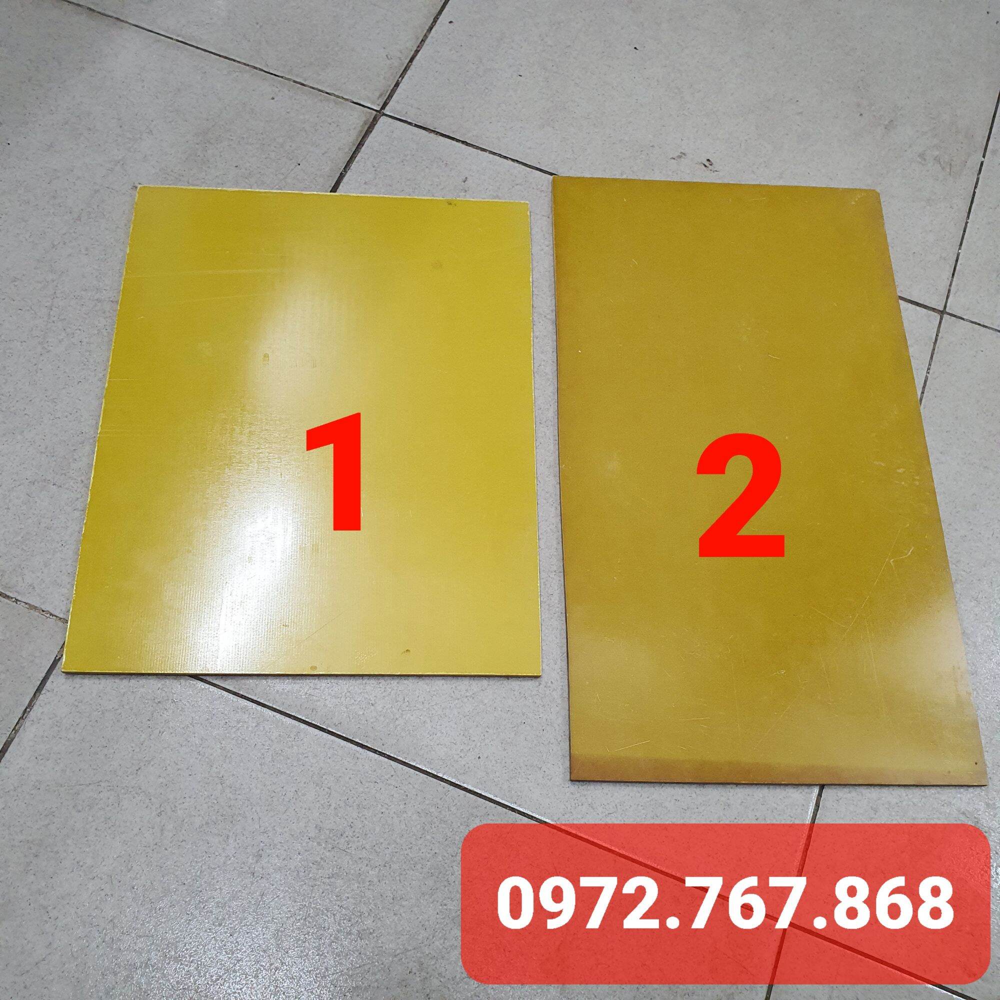 Tấm phíp thủy tinh cách điện chịu nhiệt, dày 5mm