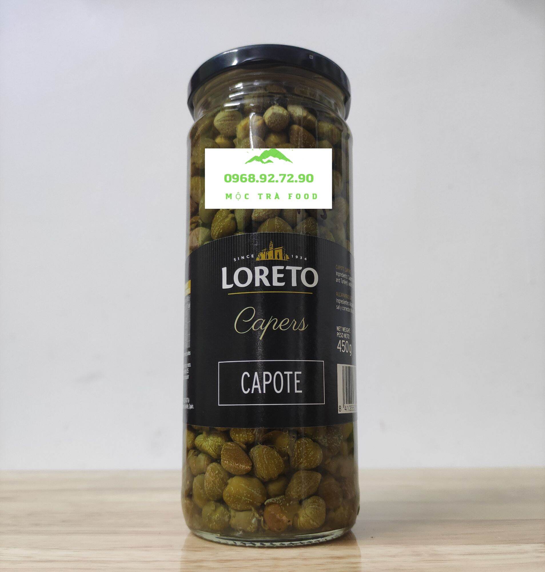 Nụ bạch hoa caperr loreto capote lọ 450 gram