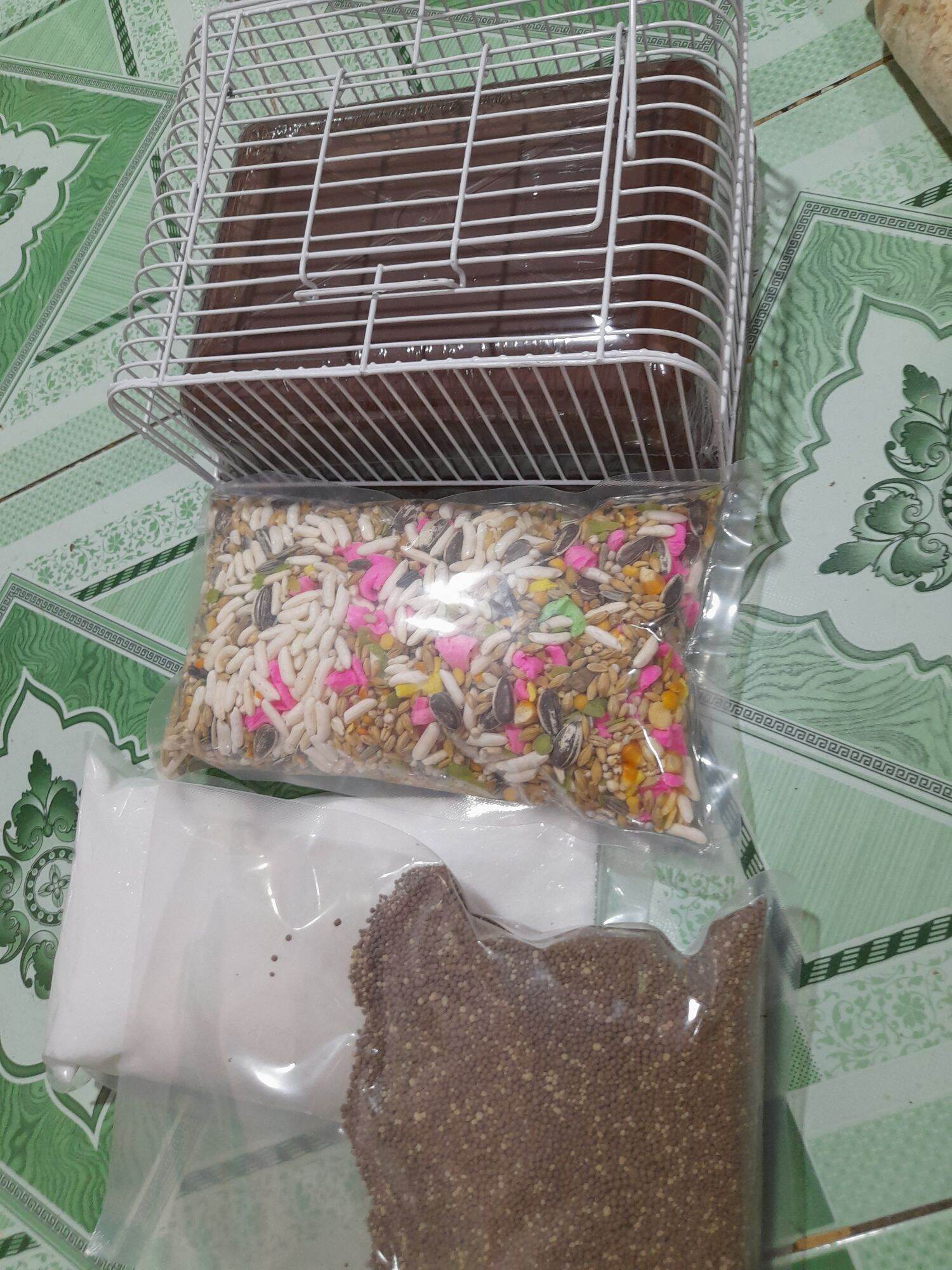 Combo lồng và đồ dùng nuôi hamster ( sand)