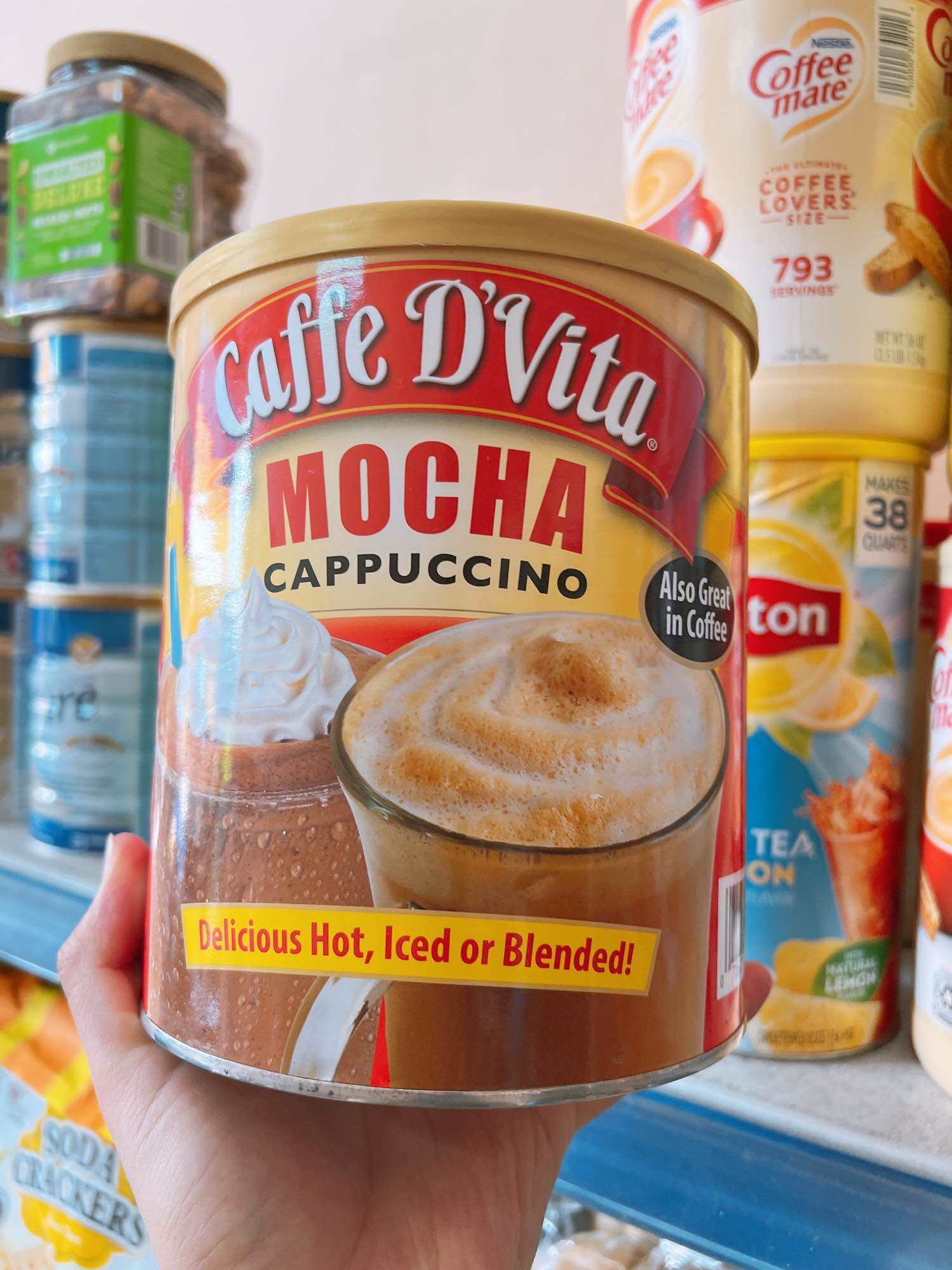 Caffe D'Vita Mocha Cappuccino 1.8kg Mỹ - Date 2026