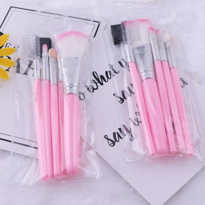 BỘ CỌ MAKEUP HỒNG 5 CÂY