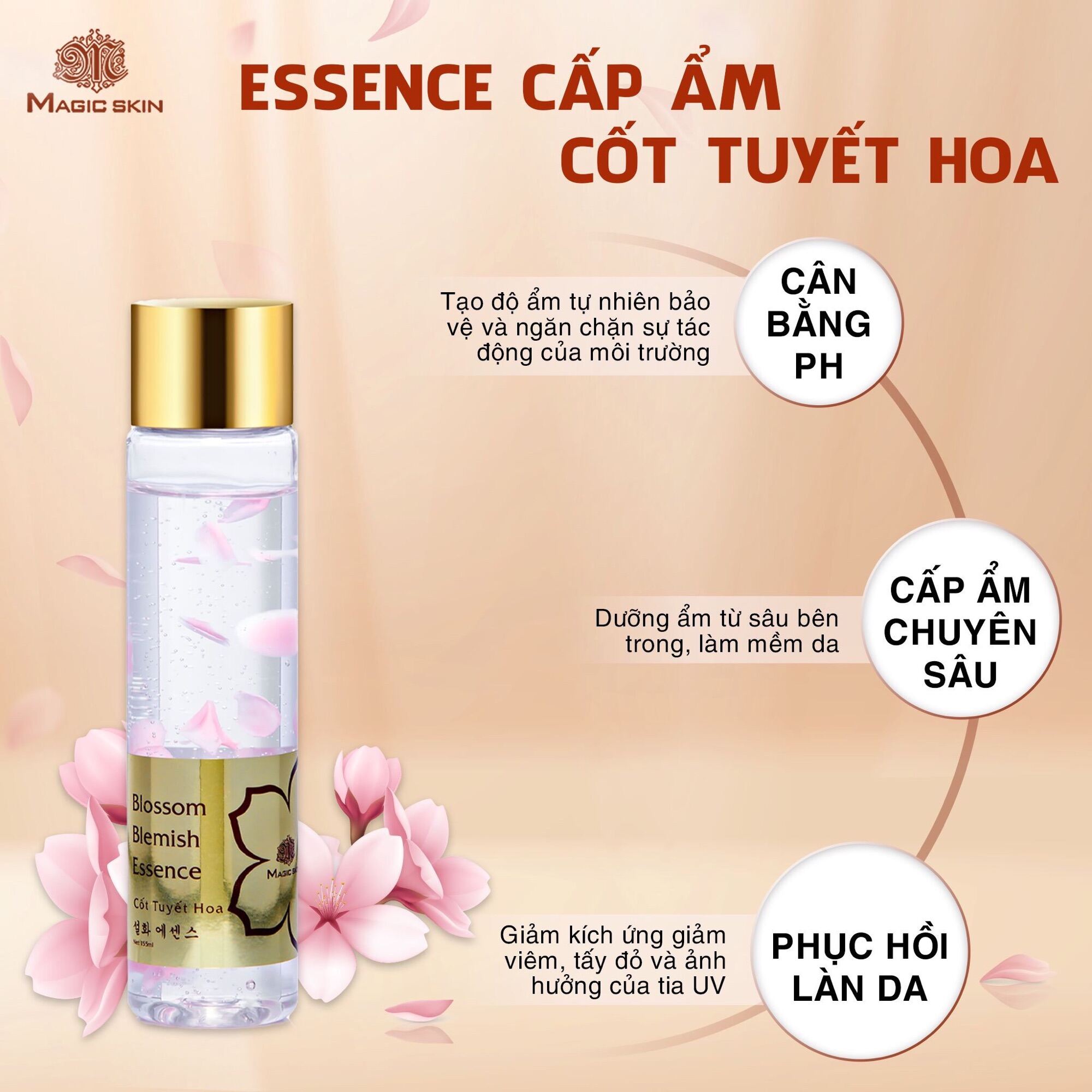 [Hcm]Toner Cốt Tuyết Hoa Magic Skin +Quà