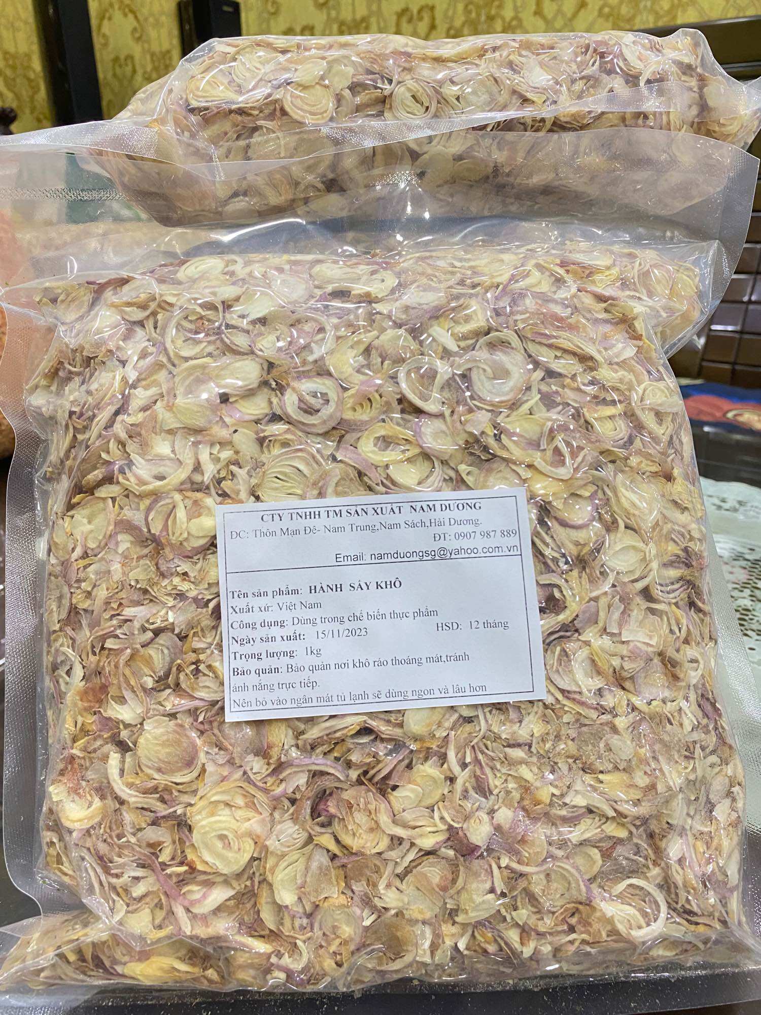 Hành Tim Sấy Khô nguyên chất 100%