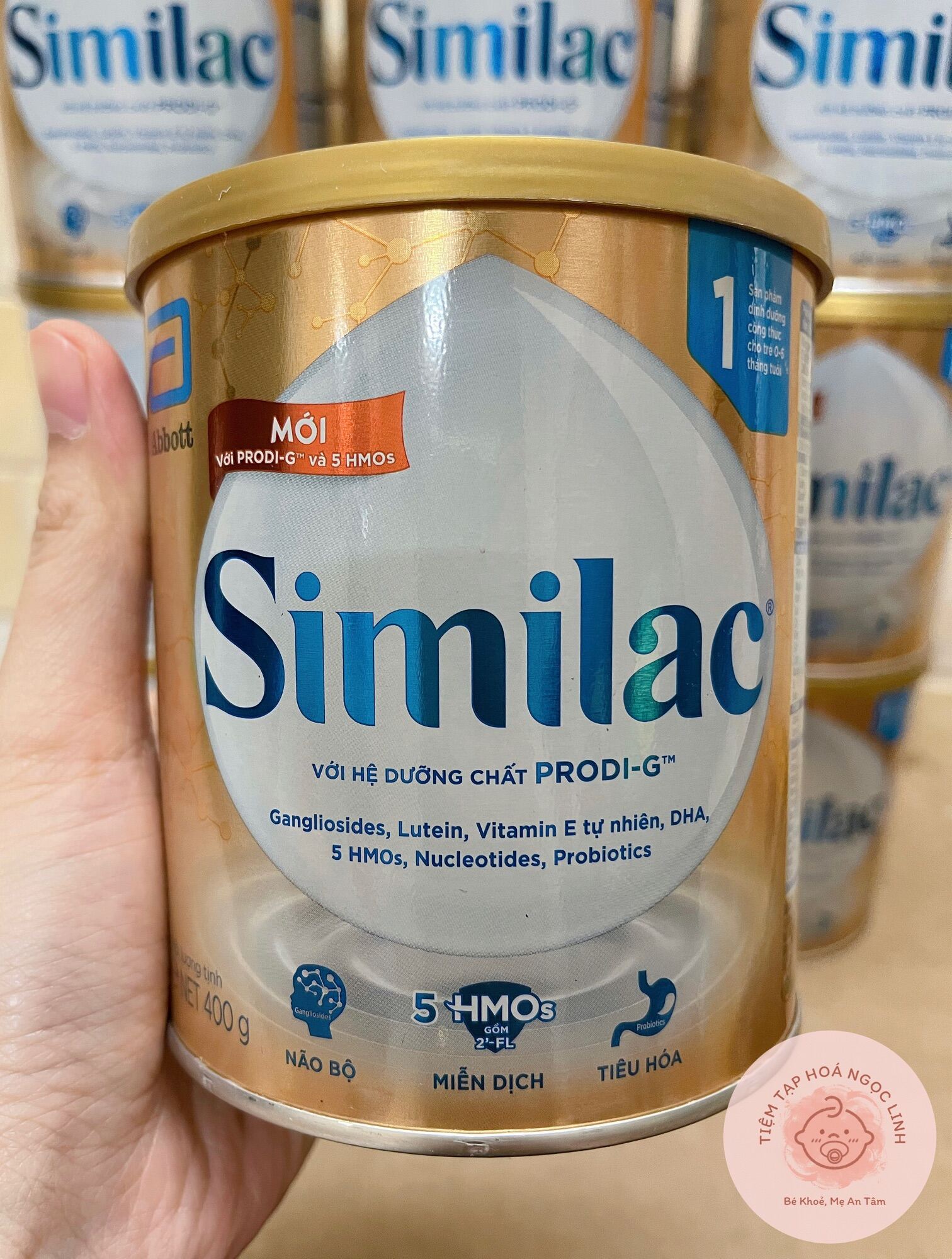 Sữa bột SIMILAC IQ HMO 1 0-6 tháng tuổi 400g