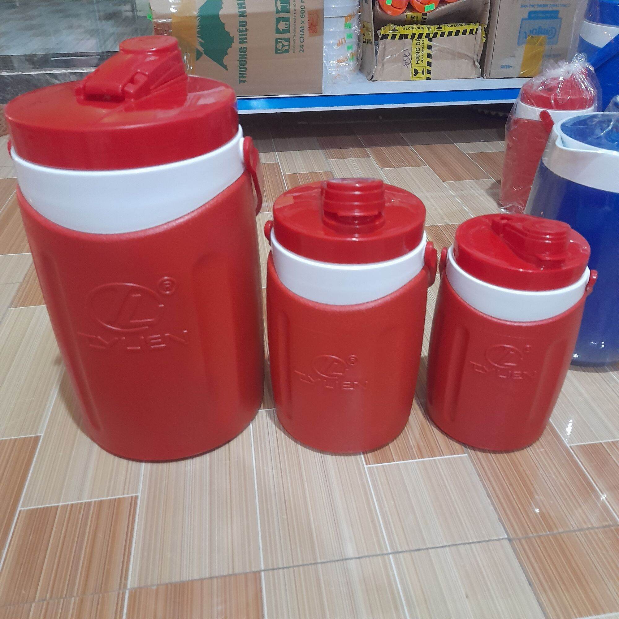 Bình đá giữ nhiệt, phích đá giữ nhiệt Tý Liên nắp bật
