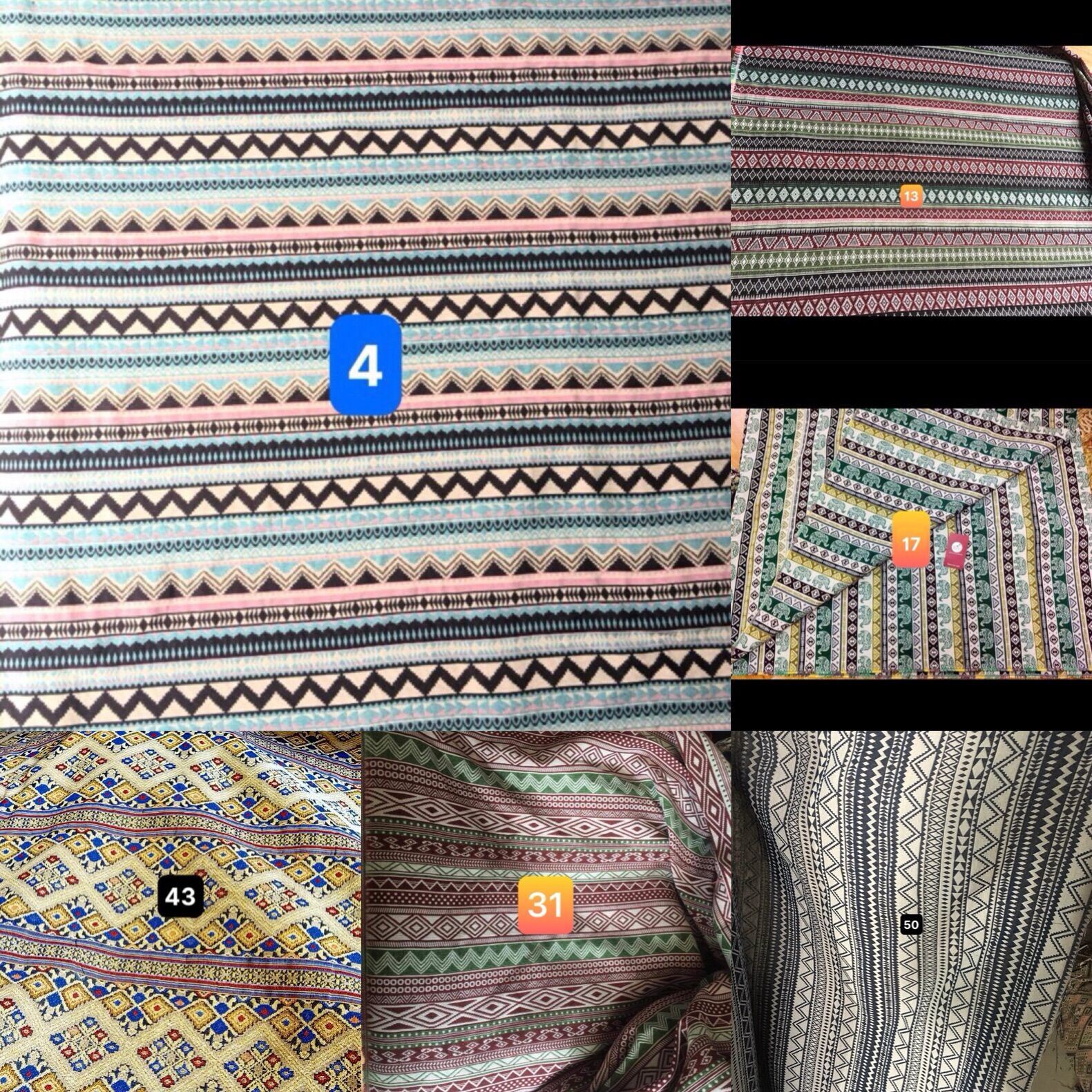 Vải thổ cẩm dân tộc ( khách lấy màu nào chat cho shop nhé)