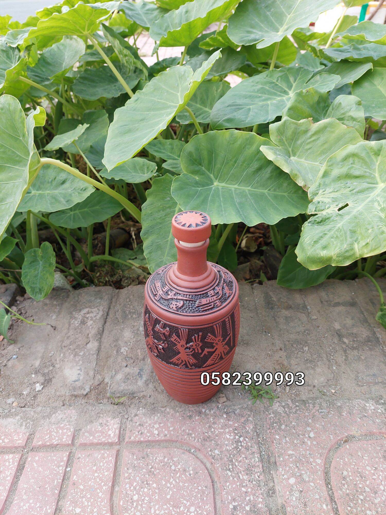 Chai sành Trống Đồng 1Lit (Loại xịn)