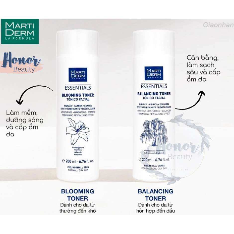 Nước cân bằng Martiderm Toner BLOOMING TONER - BALANCING TONER
