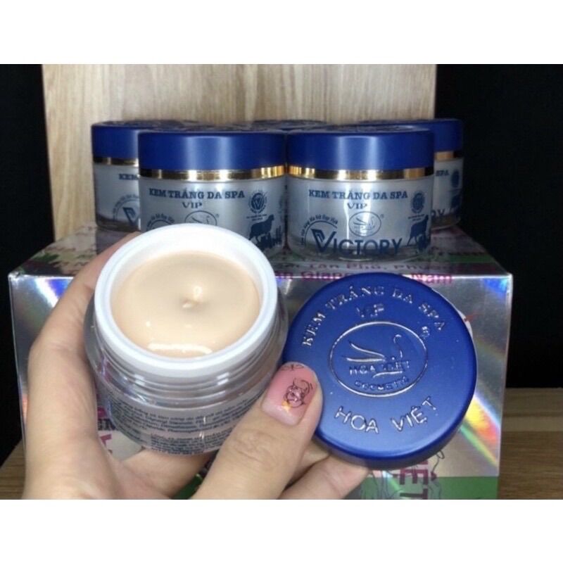 Kem trắng da spa victory hoa việt