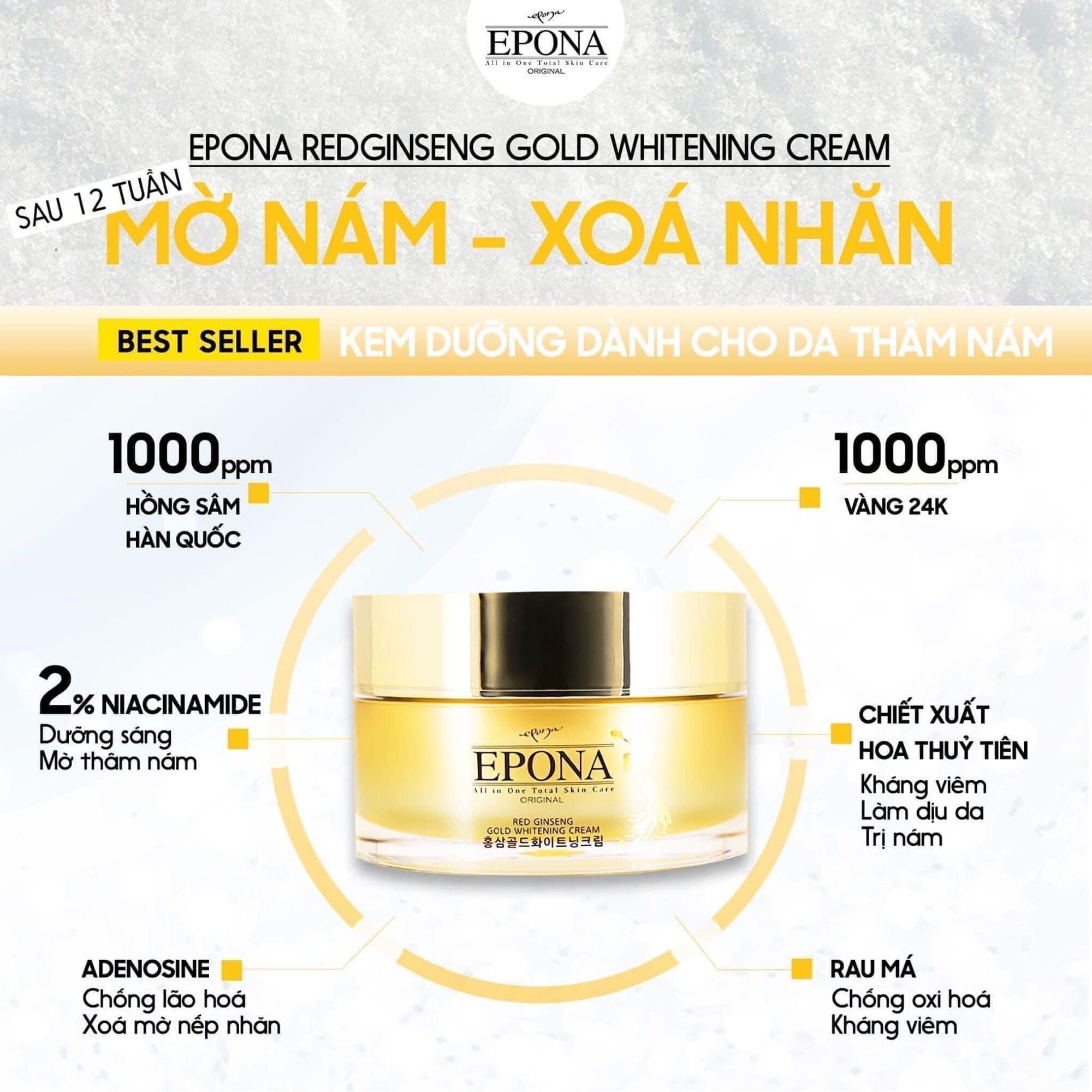 Kem dưỡng da mặt epona 50ml
