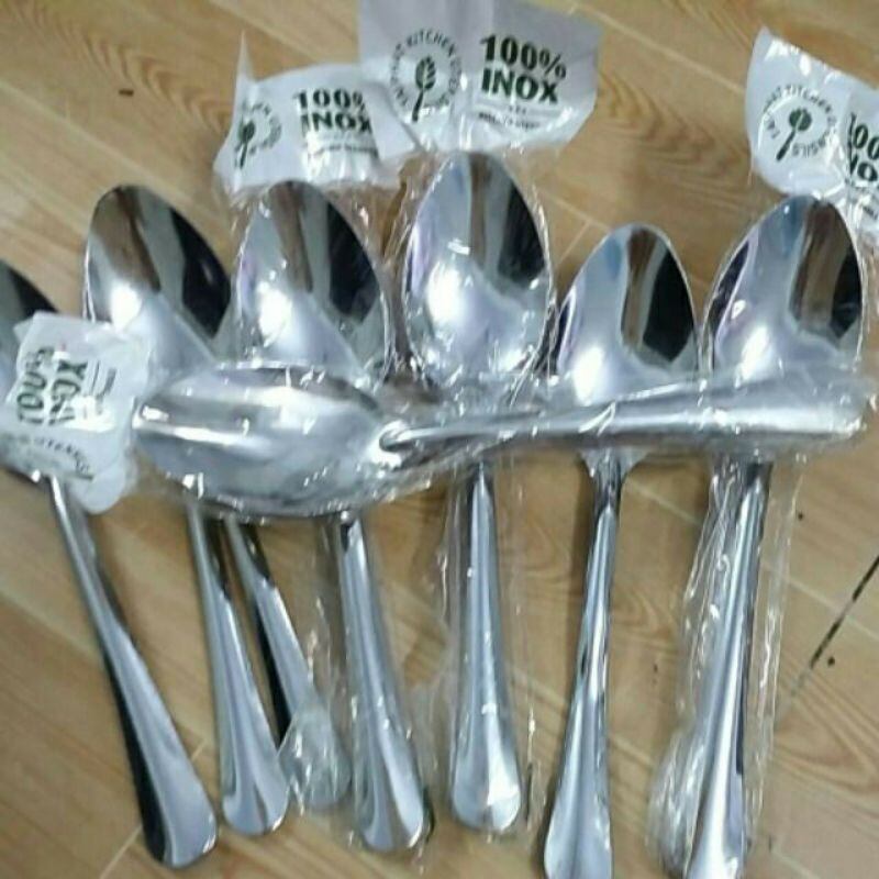 10 muỗng inox, thìa inox, muỗng cơm