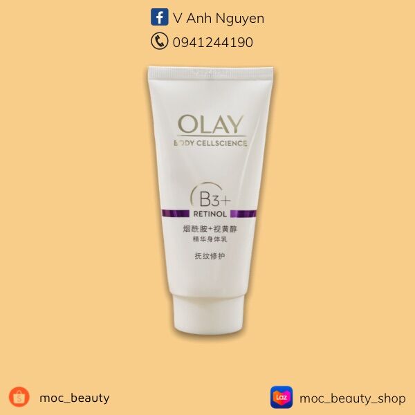 Dưỡng thể olay b3+retinol tuýp 60ml