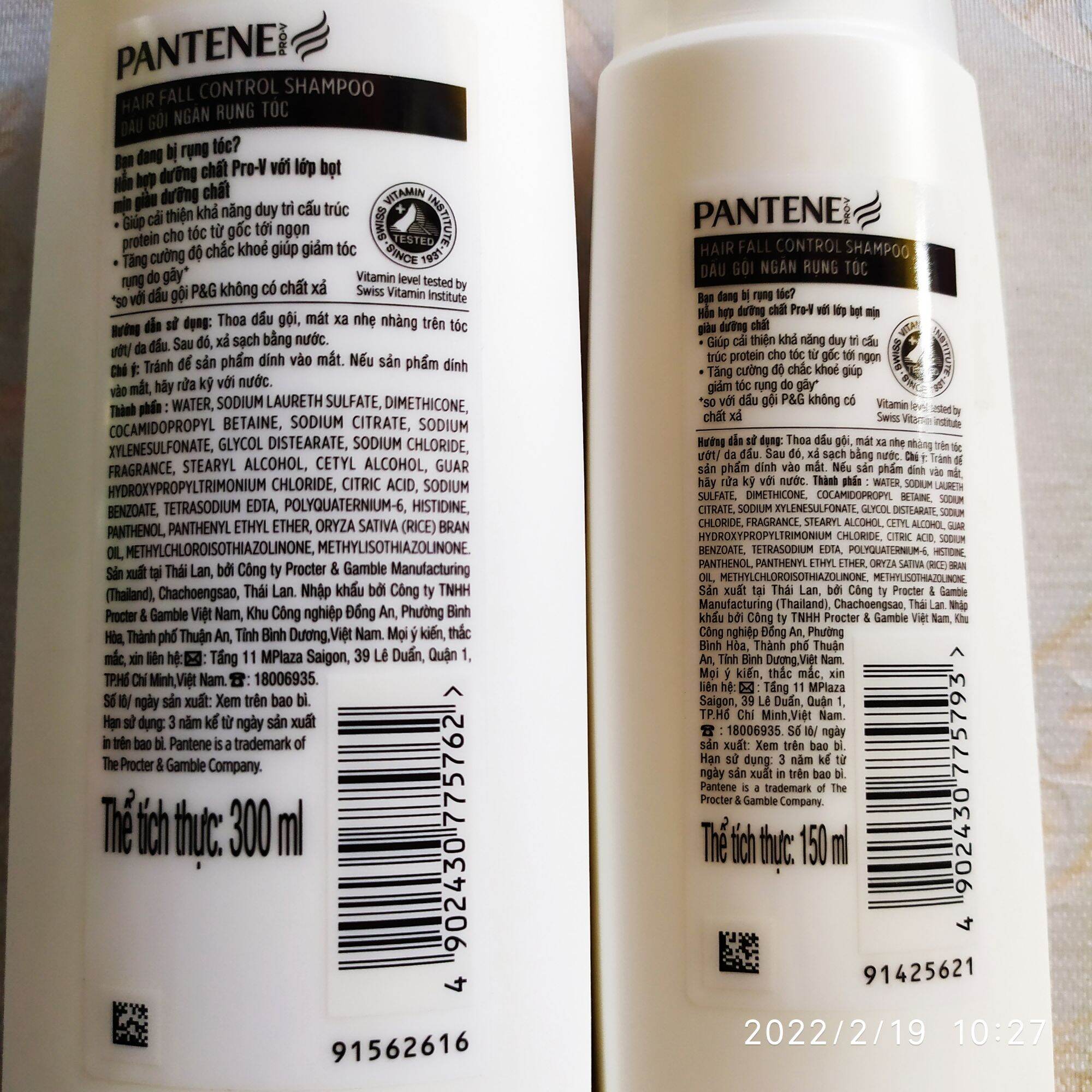 PANTENE - DẦU GỘI, DẦU XẢ PANTENE 150ml - 300ml
