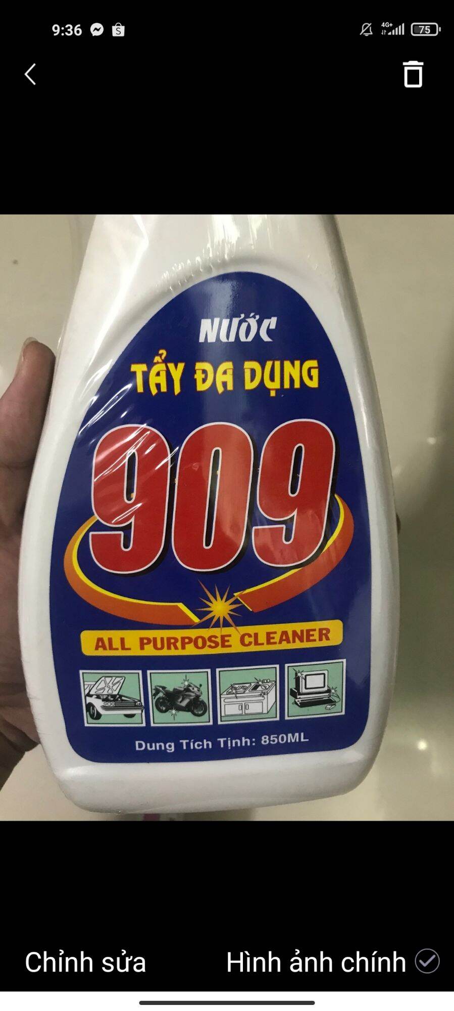 Nước tẩy rửa đa dụng 909