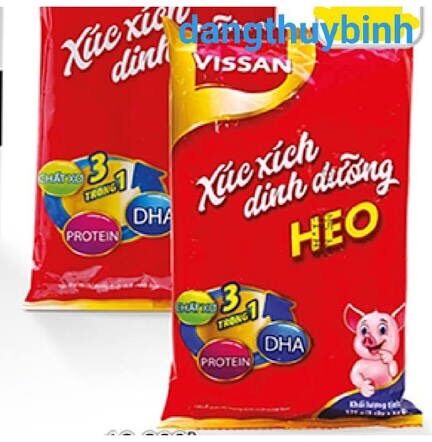 Xúc xích vissan vị bò heo