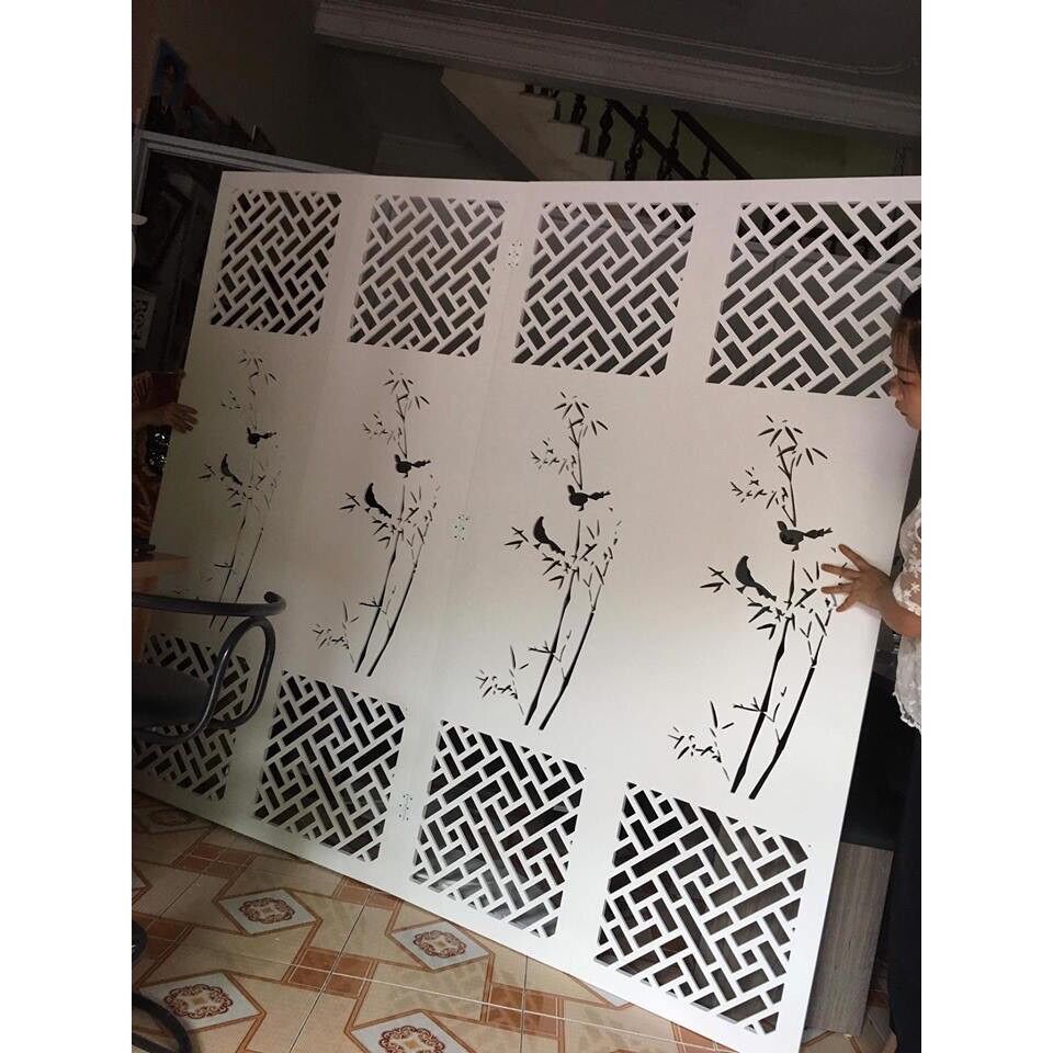Bình phong cây trúc IG481 (Gía 303k 1 cánh kèm 2 chân)