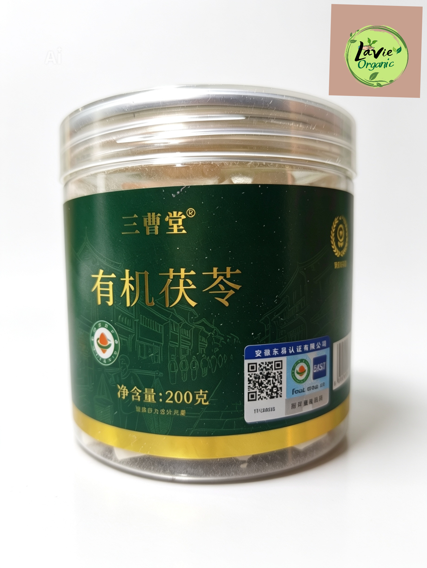 Thảo mộc Bạch phục Linh hữu cơ cao cấp lọ 200g