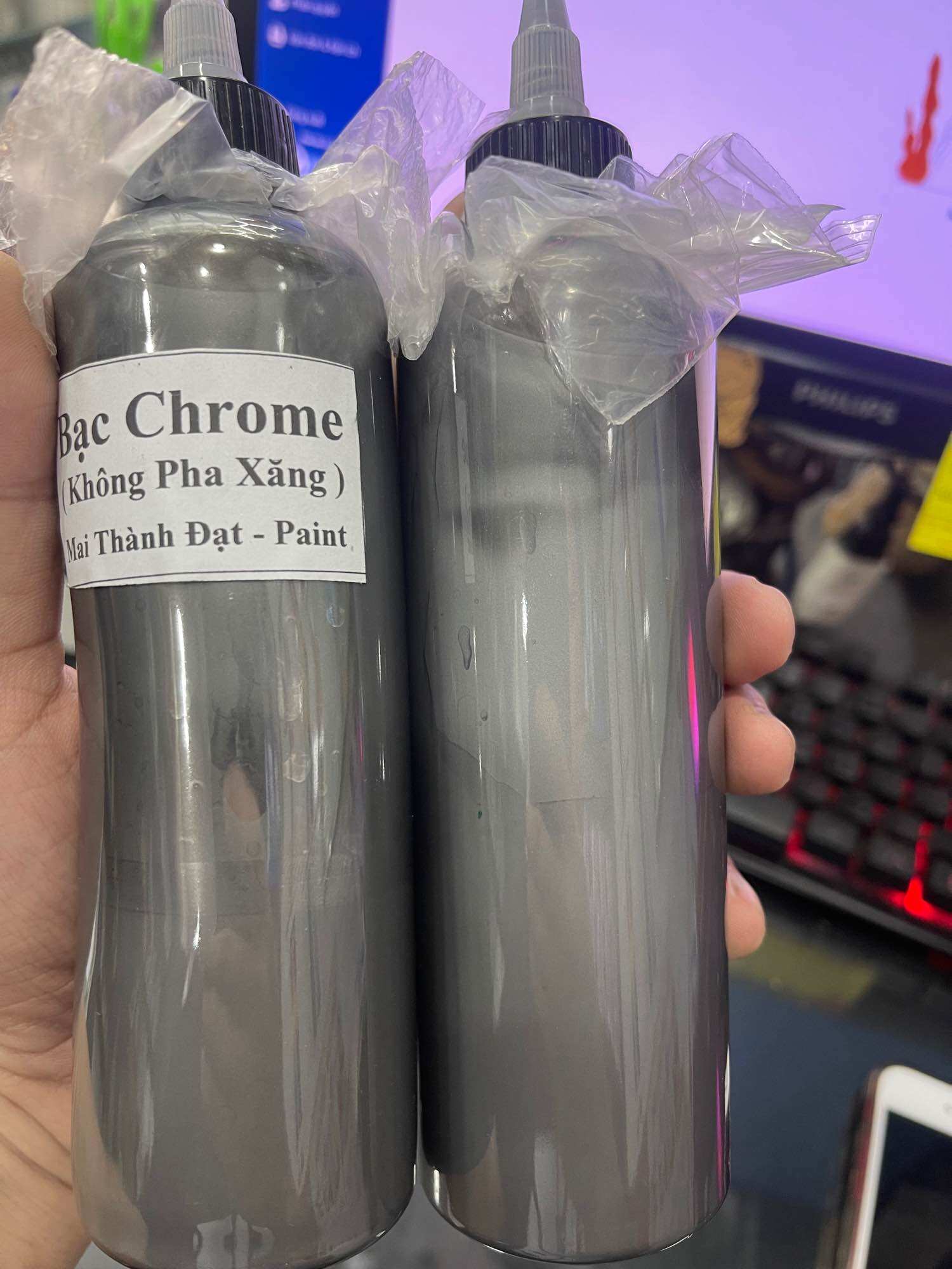 Màu sơn chrome mạ crom ( Sơn oto xe máy ) . Có Video Hướng Dẫn Sơn
