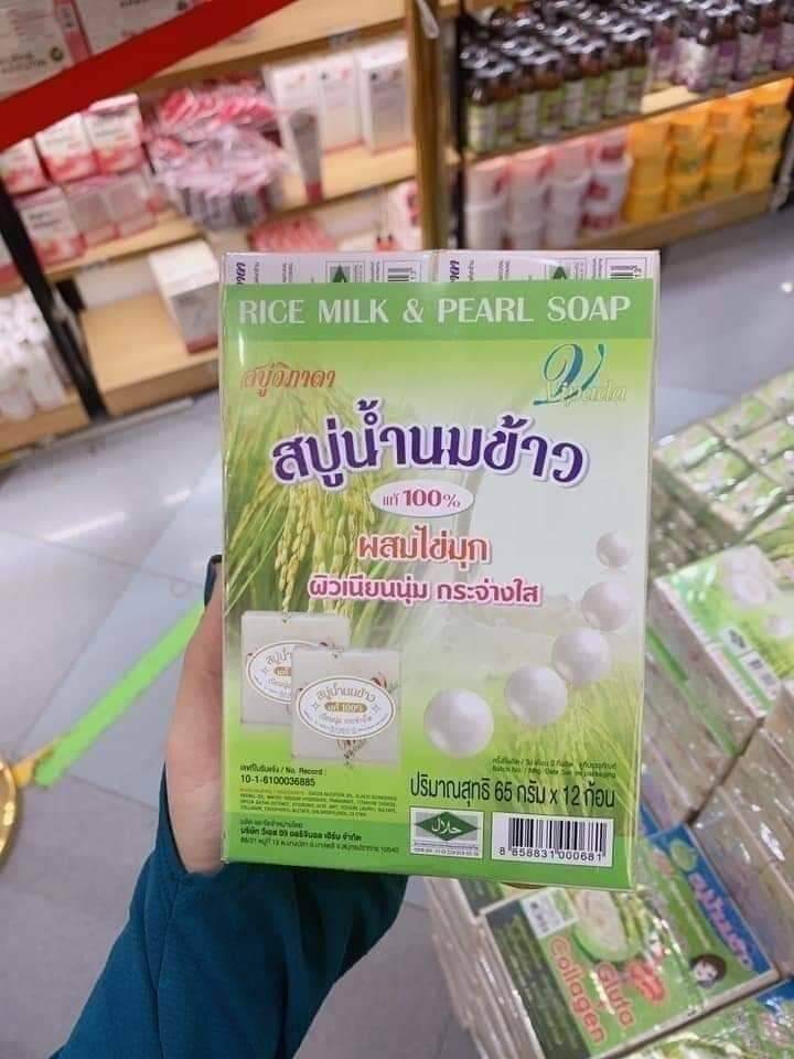 Soap gạo ngọc trai thái lan