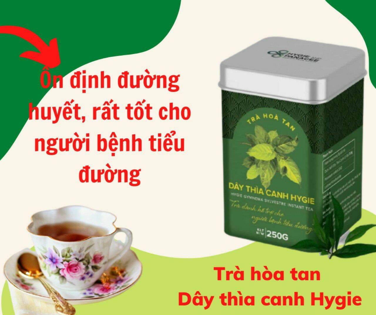 Trà hòa tan dây thìa canh hygie