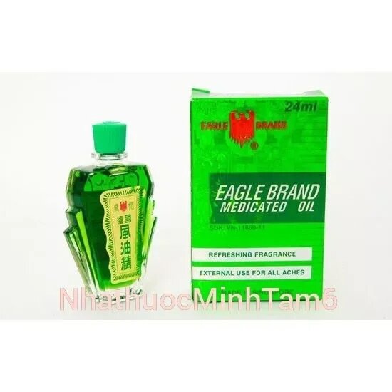 Dầu Gió Xanh Con Ó Eagle Brand Singapore ( MỘT NẮP-HÀNG CHÍNH HÃNG)