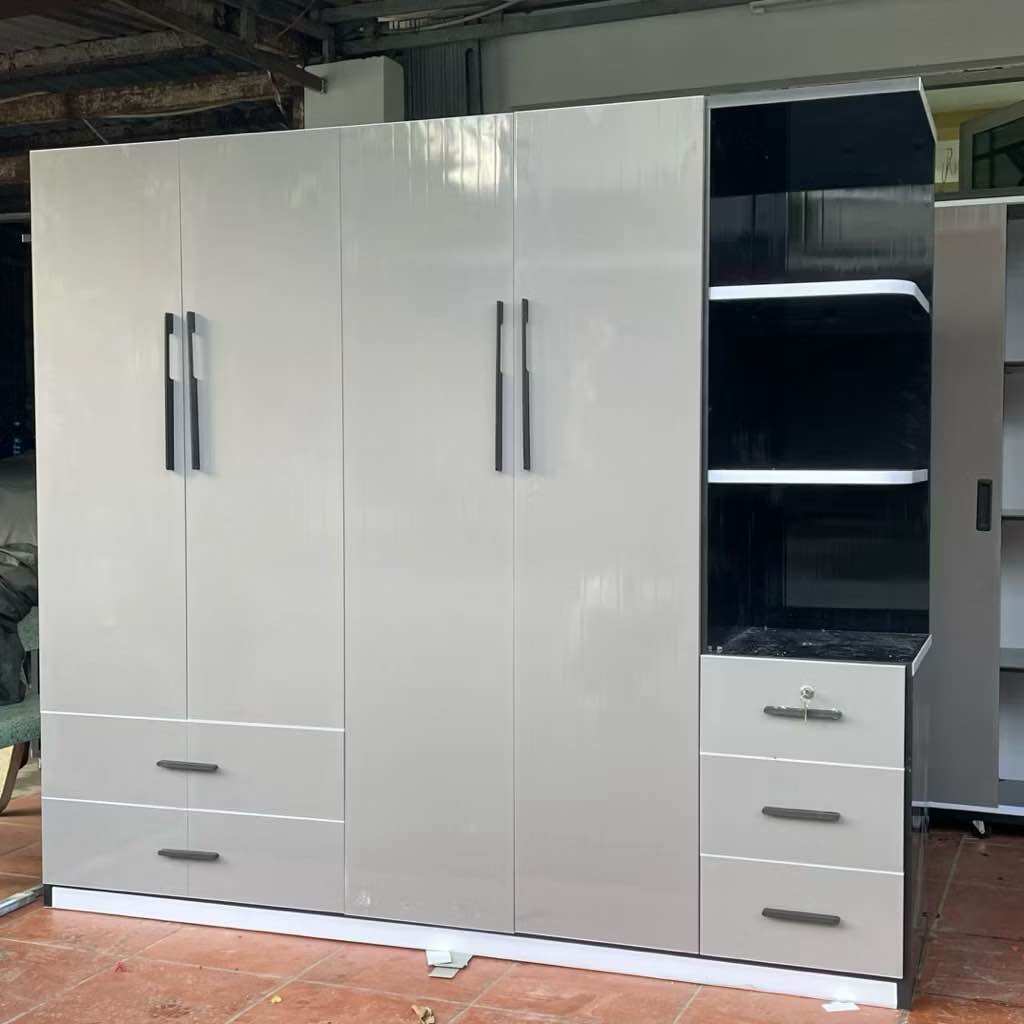 Tủ nhựa đài loan 4 cánh liền kệ
205x180x47