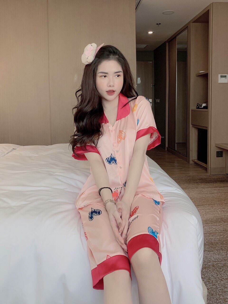 Lửng cổ sen, chất latin hàng shop bao đẹp