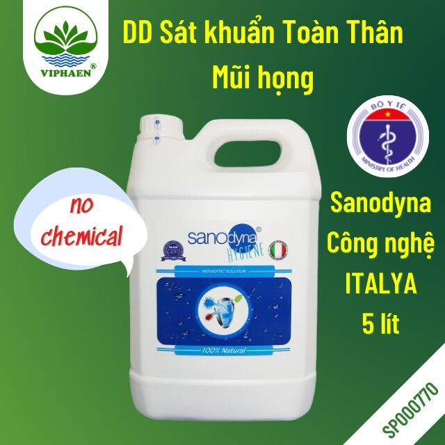Dung Dịch Sát khuẩn Sanodyna Khử Khuẩn Toàn Thân, Sát Khuẩn Mũi Họng