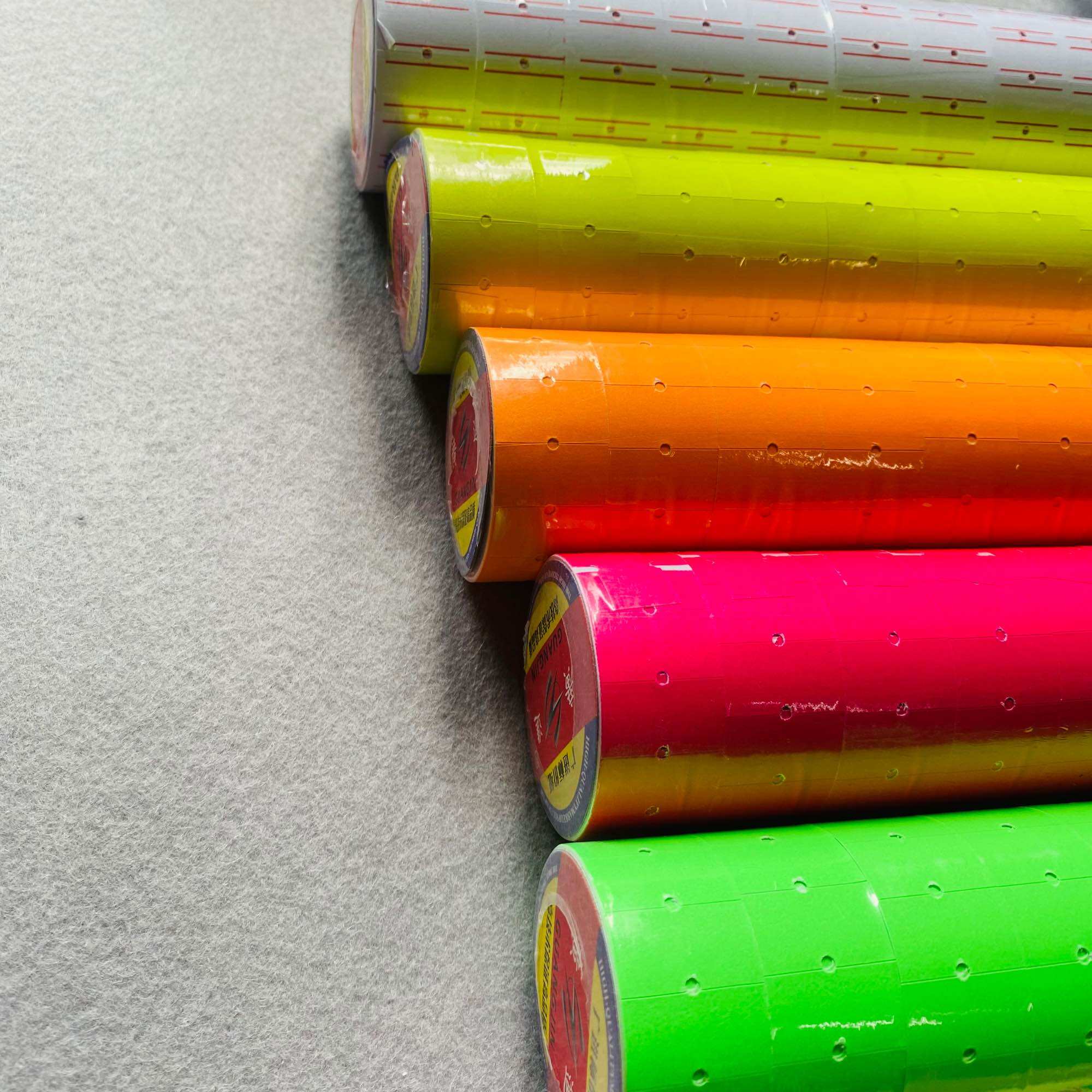 Tree of 10 Rolls of Stickers with Price
