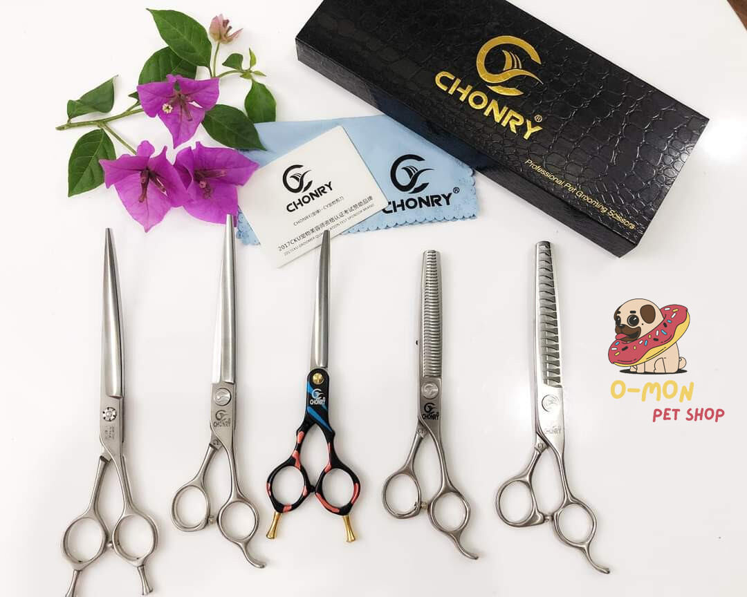 Bộ kéo cắt tỉa lông chonry