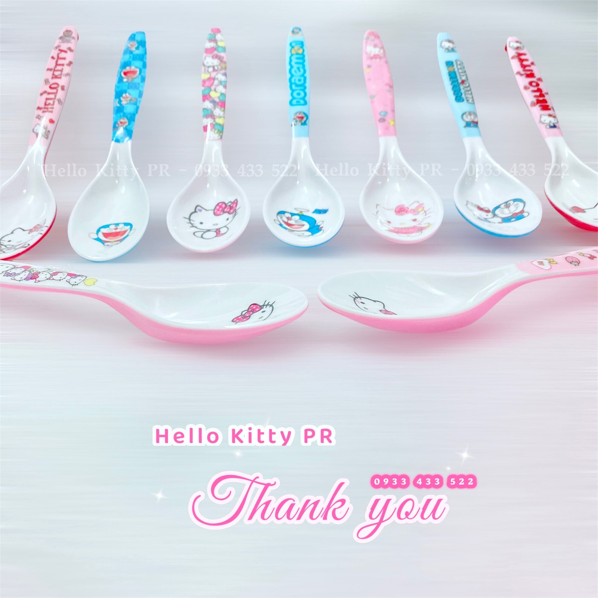 [Freeship MAX] Muỗng thìa ăn cơm Doremon Doraemon HelloKitty PR